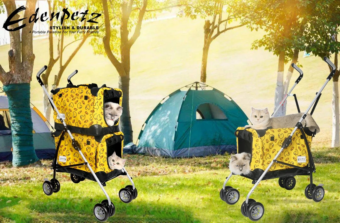 Poussette Pour Sac de Transport Pour Chat