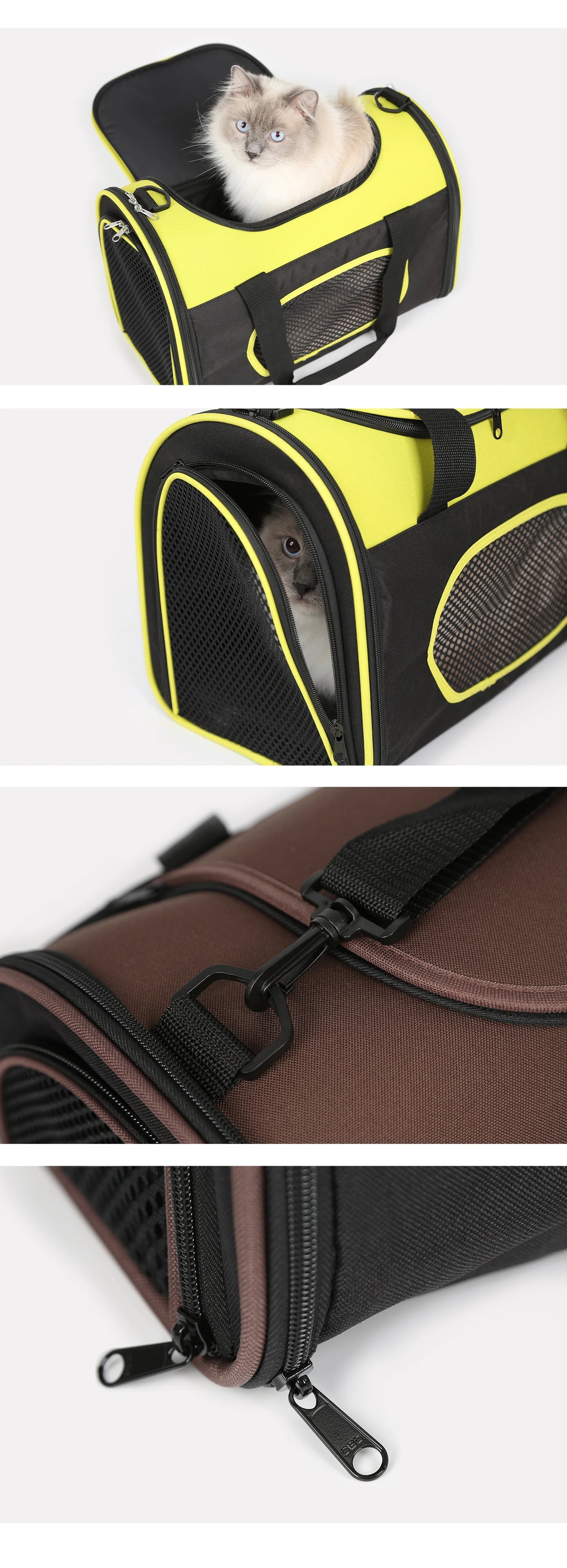 Cage sac de transport pour 2 chats