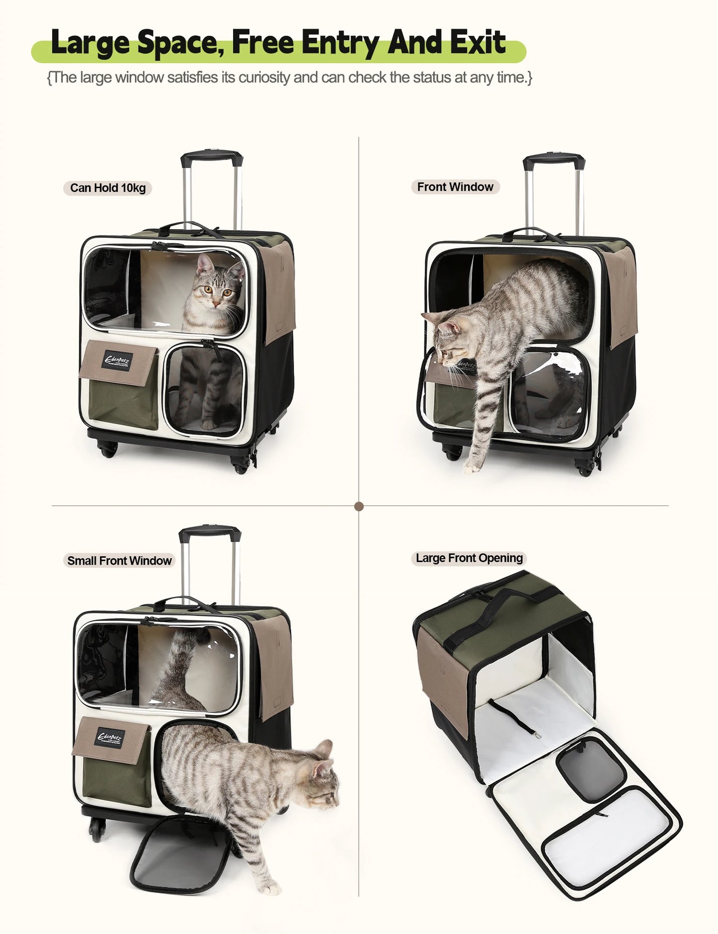 Sac De Transport à Roulettes Pour Chat