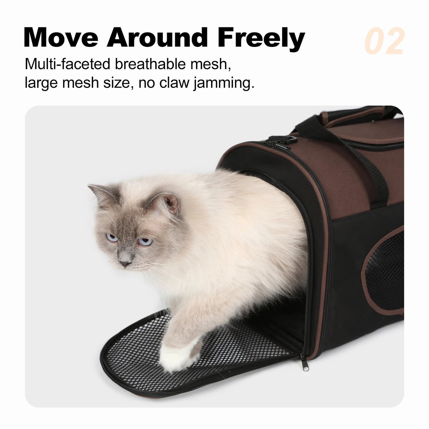 Cage sac de transport pour 2 chats