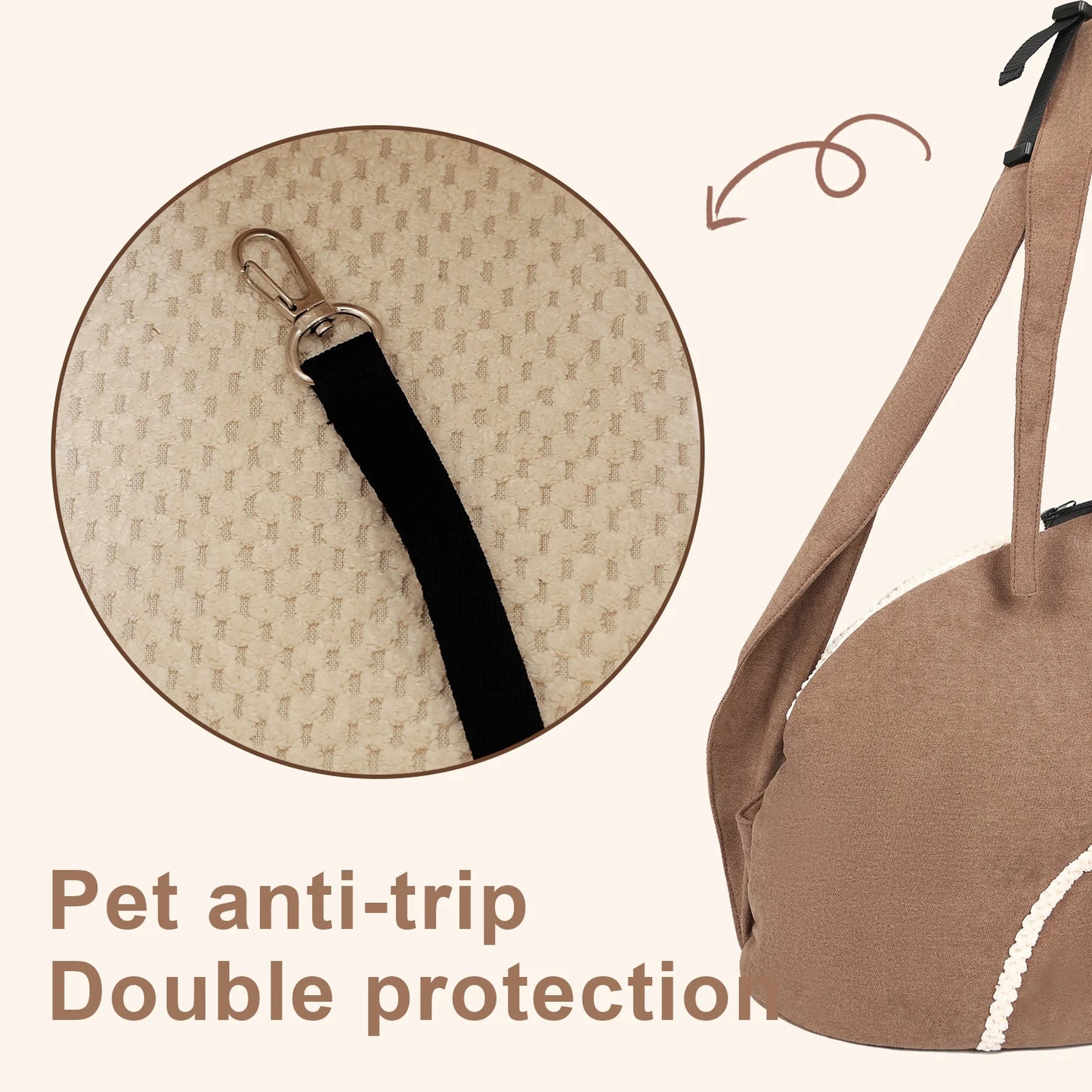Porte-chat en peluche EdenPetz avec capacité de 6 kg, sac de voyage chaud et portable pour chien