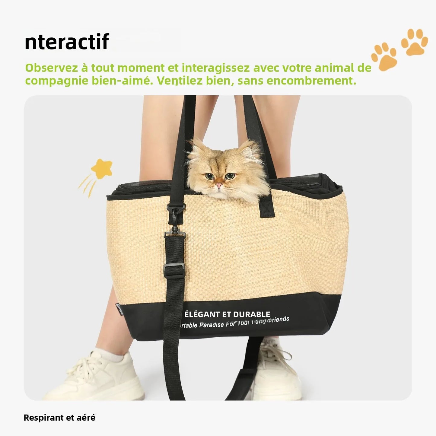 Bon sac de transport pour chat
