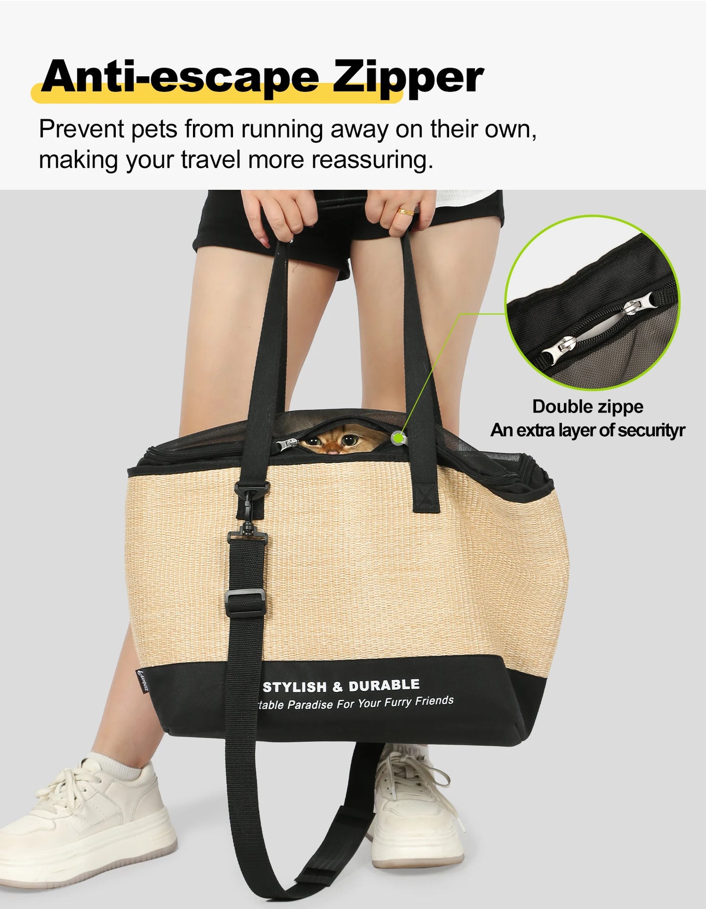 Bon sac de transport pour chat