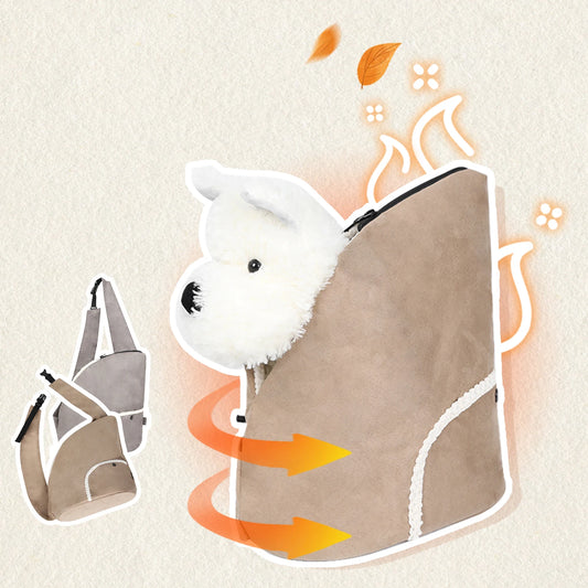 Porte-chat en peluche EdenPetz avec capacité de 6 kg, sac de voyage chaud et portable pour chien