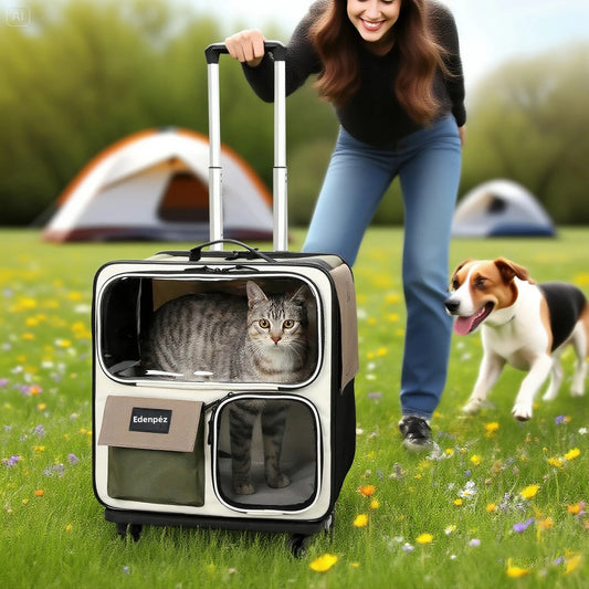 Sac De Transport à Roulettes Pour Chat