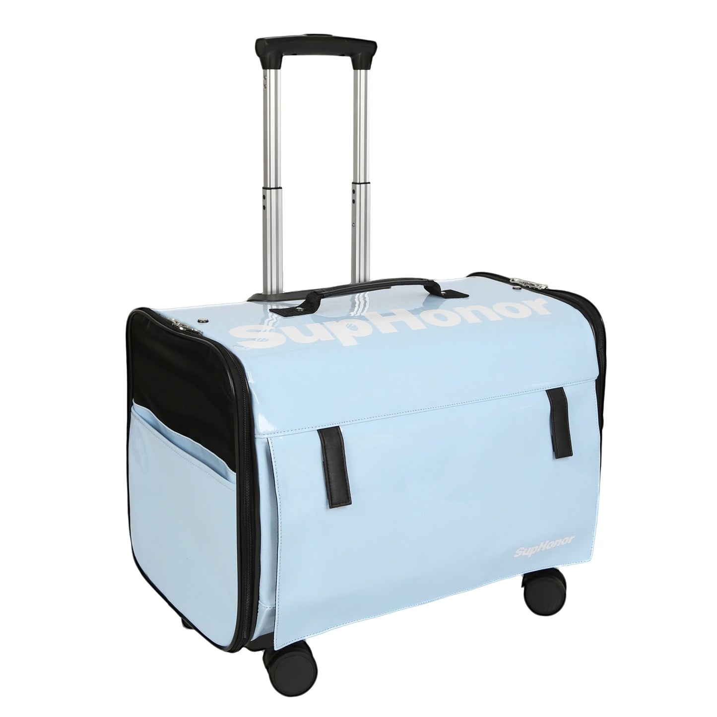 Sac de Transport à Roulettes Pour 2 Chats